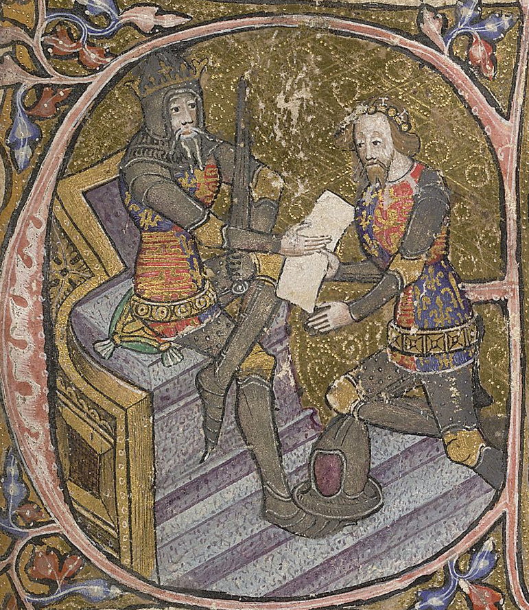 Edward III and his son Edward, the Black Prince